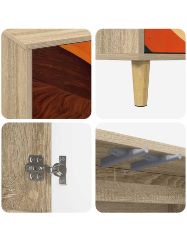 Mobile TV BONN 69 x 33 x 50 cm Sonoma Legno ingegnerizzato