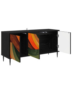 Mobile TV BONN 102 x 33 x 51 cm Rovere Nero 2