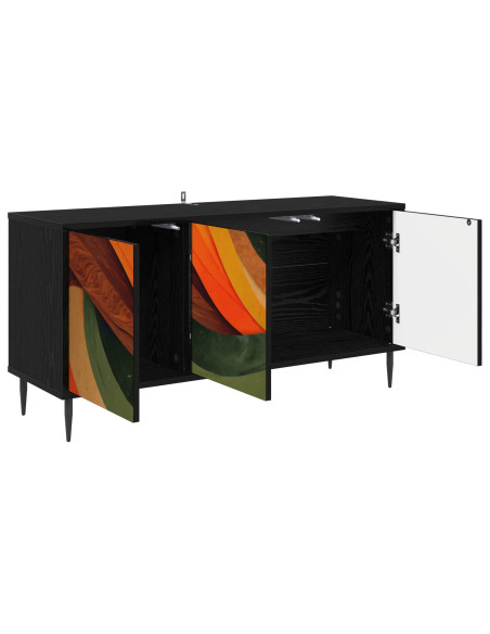 Mobile TV BONN 102 x 33 x 51 cm Rovere Nero