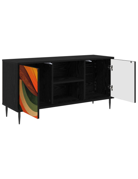 Mobile TV BONN 102 x 33 x 51 cm Rovere Nero