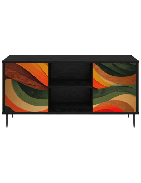 Mobile TV BONN 102 x 33 x 51 cm Rovere Nero