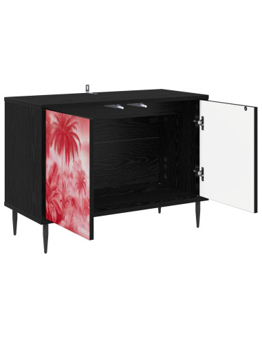 Mobile TV AACHEN 69 x 33 x 50,5 cm Rovere Nero