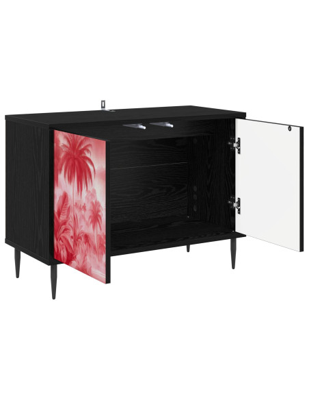 Mobile TV AACHEN 69 x 33 x 50,5 cm Rovere Nero