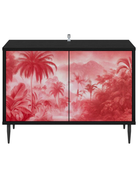 Mobile TV AACHEN 69 x 33 x 50,5 cm Rovere Nero