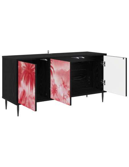 Mobile TV AACHEN 102 x 33 x 51 cm Rovere Nero