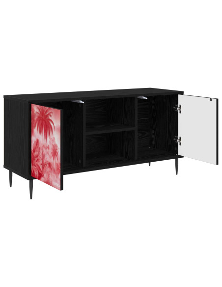 Mobile TV AACHEN 102 x 33 x 51 cm Rovere Nero