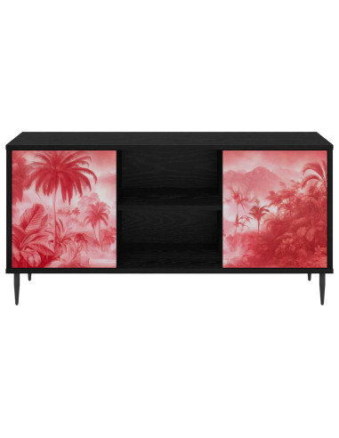 Mobile TV AACHEN 102 x 33 x 51 cm Rovere Nero