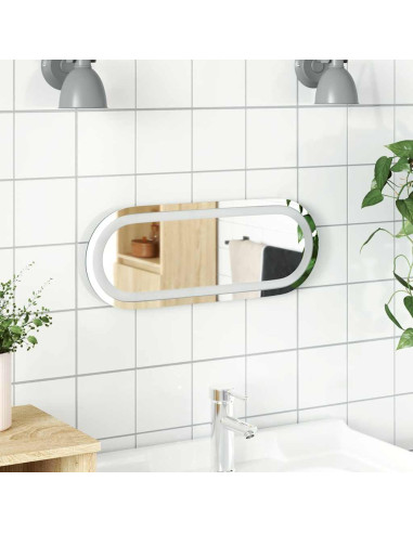Specchio da Bagno LED 40x15 cm Ovale