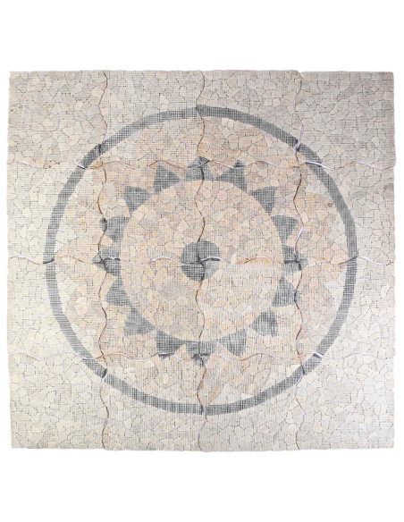 Piastrelle Mosaic con Motivo Girasole Multicolore 120 x 120 cm
