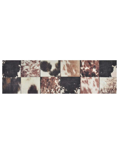 Tappeto da Cucina Lavabile Pelle Animali 60x180 cm Velluto