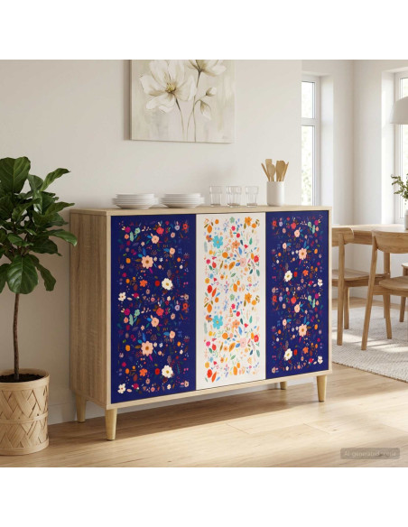 Credenza MAINZ Sonoma 102 x 33 x 75 cm Legno ingegnerizzato