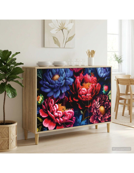 Credenza KIEL Sonoma 102 x 33 x 75 cm Legno ingegnerizzato