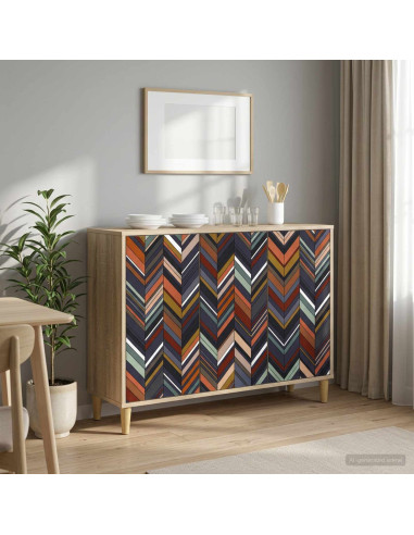 Credenza OMMEN Sonoma 102 x 33 x 75 cm Legno ingegnerizzato