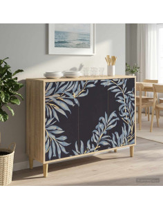 Credenza DOKKUM Sonoma 102 x 33 x 75 cm Legno ingegnerizzato