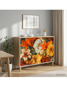 Credenza GENNEP Sonoma 102 x 33 x 75 cm Legno ingegnerizzato
