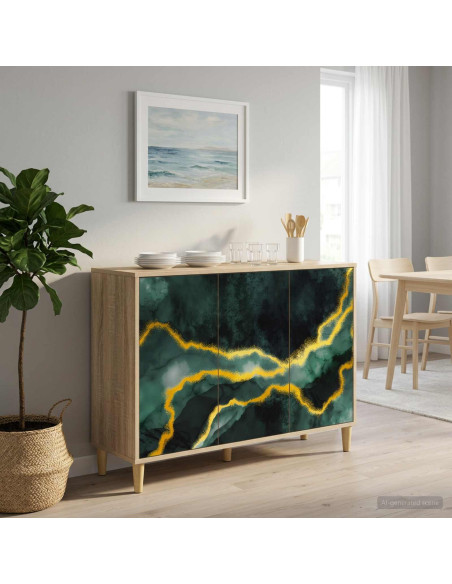 Credenza WIJHE Sonoma 102 x 33 x 75 cm Legno ingegnerizzato