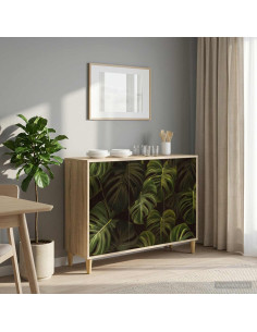 Credenza ELBURG Sonoma 102 x 33 x 75 cm Legno ingegnerizzato