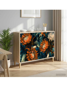 Credenza LOCHEM Sonoma 102 x 33 x 75 cm Legno ingegnerizzato