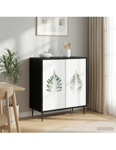 Credenza HANAU Rovere Nero 69 x 33 x 76 cm Legno ingegnerizzato