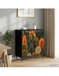 Credenza ZAANDAM Rovere Nero 69 x 33 x 76 cm