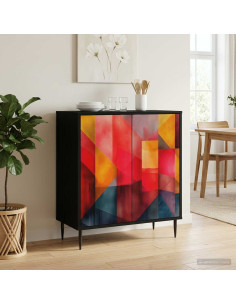 Credenza HEESCH Rovere Nero 69 x 33 x 76 cm