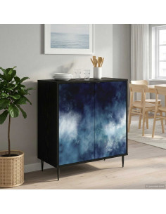 Credenza RAALTE Rovere Nero 69 x 33 x 76 cm