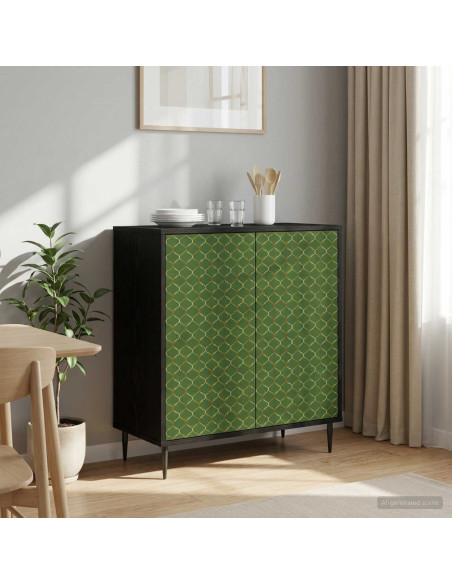 Credenza GELEEN Rovere Nero 69 x 33 x 76 cm