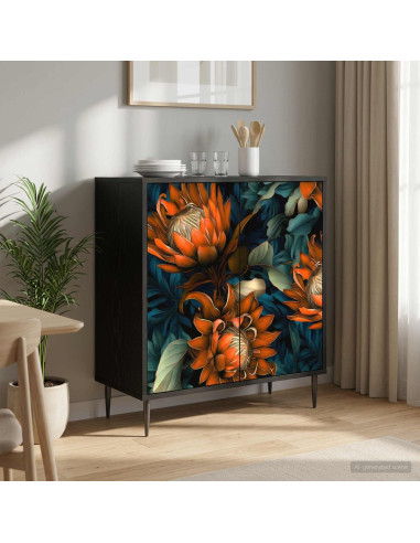 Credenza LOCHEM Rovere Nero 69 x 33 x 76 cm