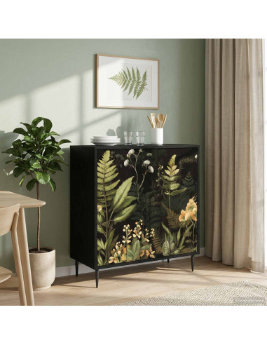 Credenza RHENEN Rovere Nero 69 x 33 x 76 cm