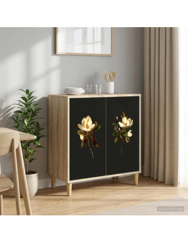 Credenza BREMEN Sonoma 69 x 33 x 75 cm Legno ingegnerizzato