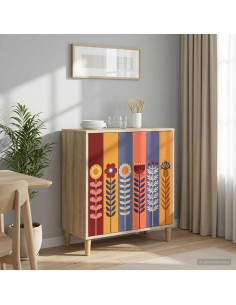Credenza ESSEN Sonoma 69 x 33 x 75 cm Legno ingegnerizzato