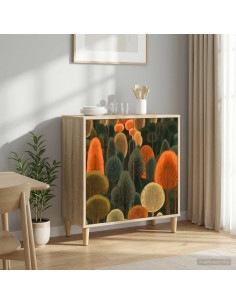Credenza ZAANDAM Sonoma 69 x 33 x 75 cm Legno ingegnerizzato
