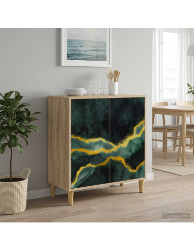 Credenza WIJHE Sonoma 69 x 33 x 75 cm Legno ingegnerizzato
