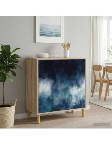 Credenza RAALTE Sonoma 69 x 33 x 75 cm Legno ingegnerizzato