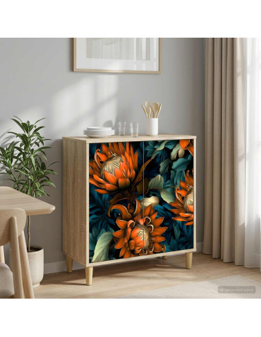 Credenza LOCHEM Sonoma 69 x 33 x 75 cm Legno ingegnerizzato