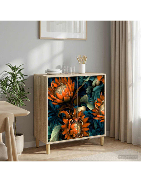 Credenza LOCHEM Sonoma 69 x 33 x 75 cm Legno ingegnerizzato
