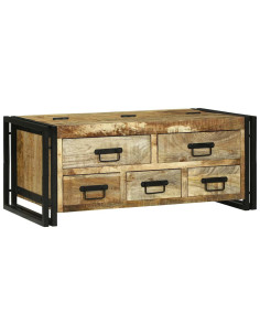 Tavolino da salotto Marrone Legno di mango massello