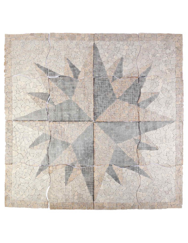 Piastrelle a mosaico con motivo vento Multicolore 120 x 120 cm