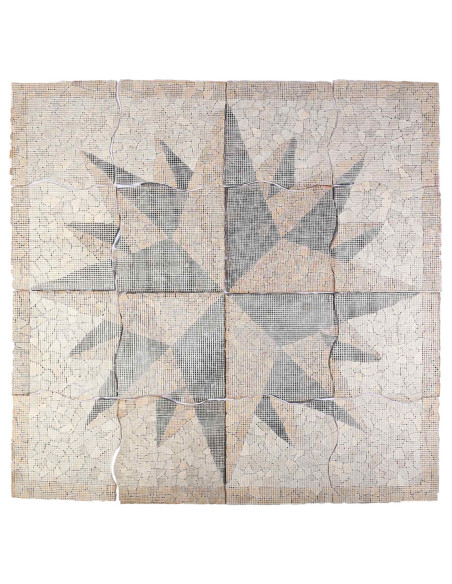 Piastrelle a mosaico con motivo vento Multicolore 120 x 120 cm