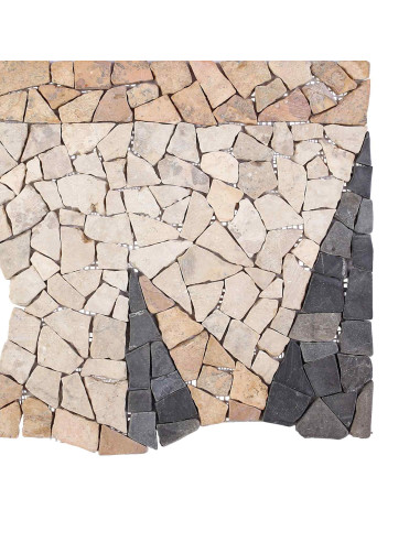 Piastrelle a mosaico con motivo vento Multicolore 120 x 120 cm