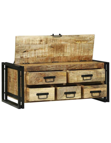 Tavolino da salotto Marrone Legno di mango massello