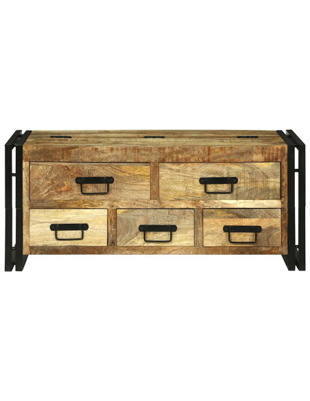 Tavolino da salotto Marrone Legno di mango massello