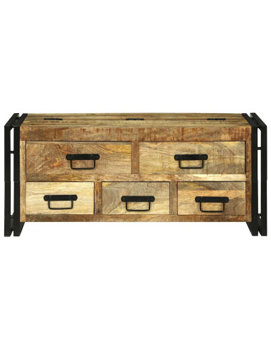 Tavolino da salotto Marrone Legno di mango massello