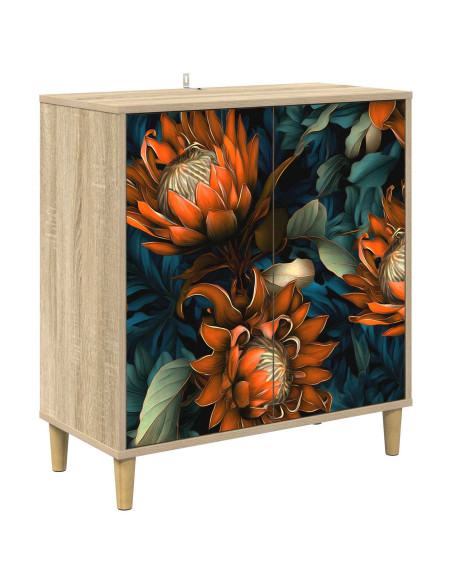 Credenza LOCHEM Sonoma 69 x 33 x 75 cm Legno ingegnerizzato