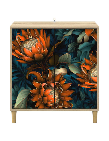 Credenza LOCHEM Sonoma 69 x 33 x 75 cm Legno ingegnerizzato