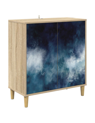 Credenza RAALTE Sonoma 69 x 33 x 75 cm Legno ingegnerizzato