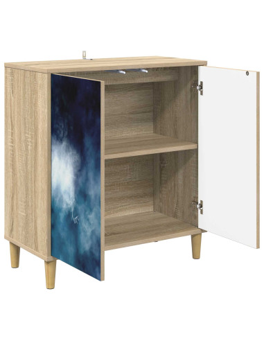 Credenza RAALTE Sonoma 69 x 33 x 75 cm Legno ingegnerizzato