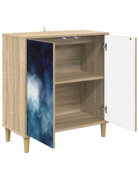 Credenza RAALTE Sonoma 69 x 33 x 75 cm Legno ingegnerizzato