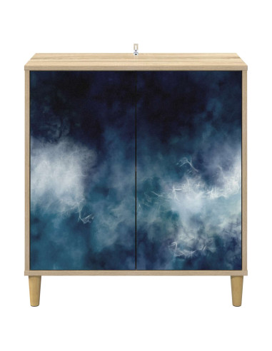 Credenza RAALTE Sonoma 69 x 33 x 75 cm Legno ingegnerizzato
