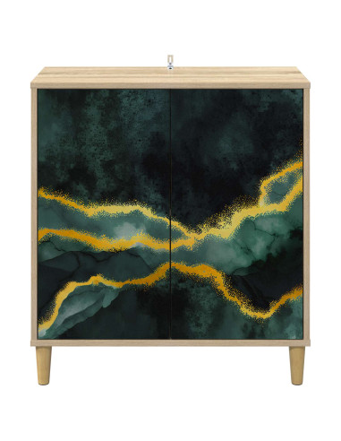Credenza WIJHE Sonoma 69 x 33 x 75 cm Legno ingegnerizzato